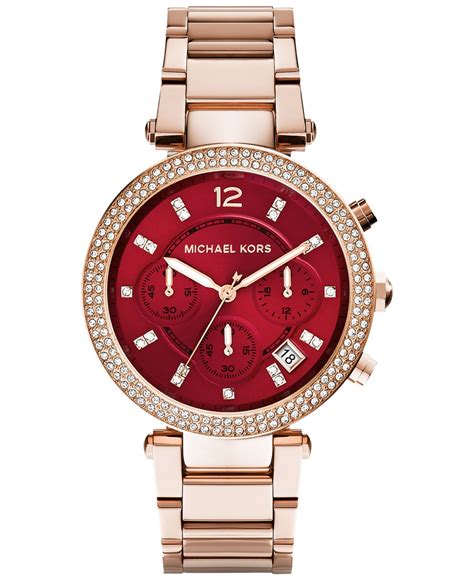 michael kors rose gold watch macys|mk rose gold watch sale.